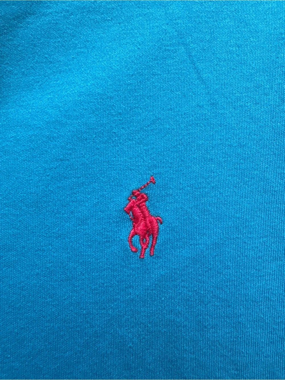 Polo by Ralph Lauren Men’s Turquoise Polo Y2K Layerable Piece | M